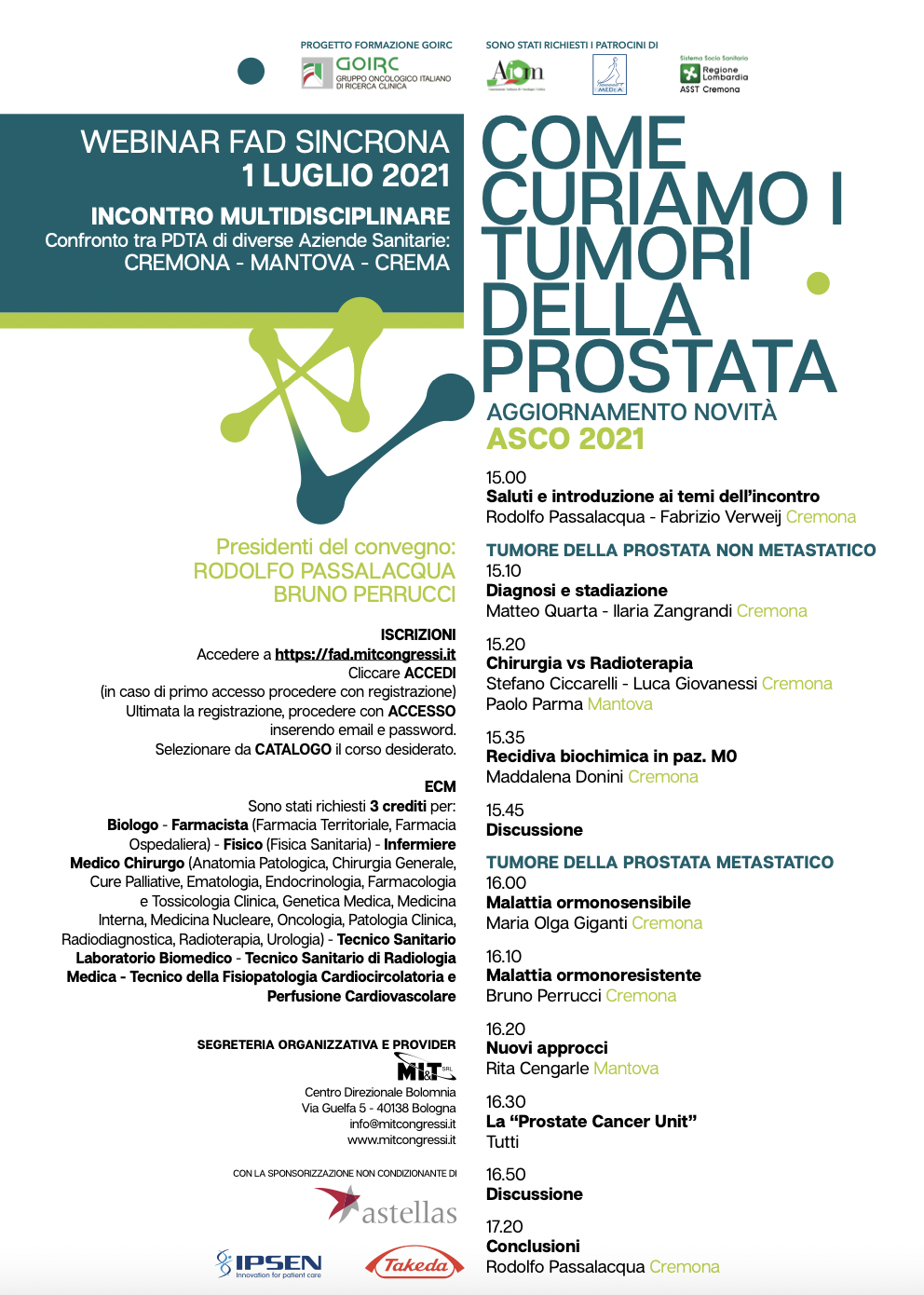 Come curiamo i tumori della prostata